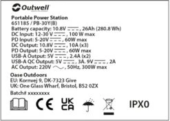 Outwell Akira 300 Power Station Draagbare Lithiumaccu -Buiten Kamperen Verkoop 1070 1900 9f7df4ed c5db 4795 9fdb 697116fe000d 1280x960