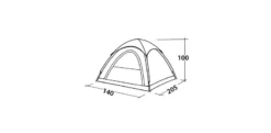 Easy Camp Comet 200 Koepeltent - 2 Personen 8 Easy Camp Comet 200 Koepeltent - 2 Personen -Buiten Kamperen Verkoop 120338 comet 200 drawing perspective2