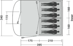 Easy Camp Edendale 600 Tunneltent 6 Persoons - Grijs -Buiten Kamperen Verkoop 1278 1900 88606f57 e3cb 4c30 8898 4536f255e167 1280x960