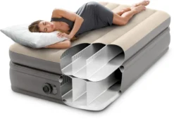 Intex Prime Comfort Luchtbed - Eenpersoons - Ingebouwde Elektrische Pomp -Buiten Kamperen Verkoop 1320 1900 64162 inuse 2023 300
