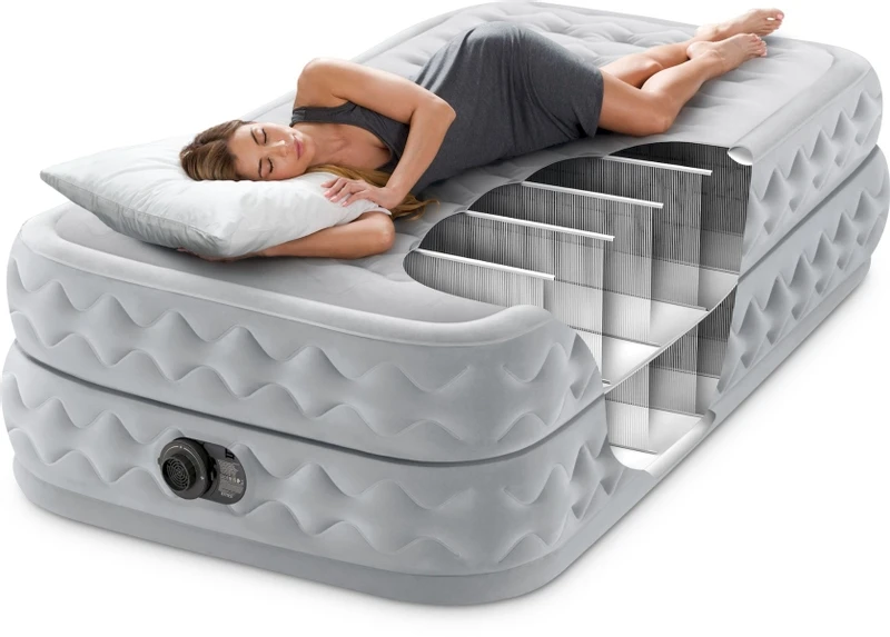 Intex Supreme Air Flow luchtbed - Eenpersoons - Ingebouwde elektrische pomp Intex Supreme Air Flow Luchtbed - Eenpersoons - Ingebouwde Elektrische Pomp -Buiten Kamperen Verkoop 1320 1900 64488 inuse 2023 300