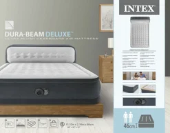 Intex Ultra Plush Headboard Luchtbed - Queensize - Ingebouwde Elektrische Pomp -Buiten Kamperen Verkoop 1487 1900 64448nd pkg 2023 300