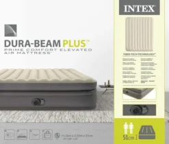 Intex Prime Comfort Luchtbed - Queensize - Ingebouwde Elektrische Pomp -Buiten Kamperen Verkoop 1621 1900 64164nd pkg 2023 300