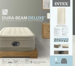 Intex Ultra Plush Luchtbed - Eenpersoons - Ingebouwde Elektrische Pomp -Buiten Kamperen Verkoop 1663 1900 64426nd pkg 2023 300