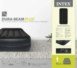 Intex Pillow Rest Raised Luchtbed - Eenpersoons -Buiten Kamperen Verkoop 1669 1900 64122nd pkg 2023 300