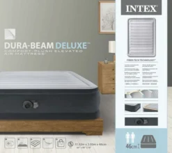 Intex Comfort Plush Hoog Luchtbed - Queensize - Ingebouwde Elektrische Pomp 11 Intex Comfort Plush Hoog Luchtbed - Queensize - Ingebouwde Elektrische Pomp -Buiten Kamperen Verkoop 1689 1900 64414nd pkg 2023 300