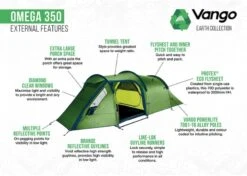 Vango Omega 350 Tunneltent - 3 Persoons - Groen -Buiten Kamperen Verkoop 1900 1783 omega 350 5