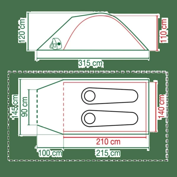 Coleman Darwin 2 Plus koepeltent - 2 persoons Coleman Darwin 2 Plus Koepeltent - 2 Persoons -Buiten Kamperen Verkoop 1900 1900 coleman darwin 2 plus 1