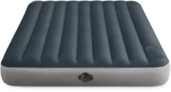Intex Single-High Luchtbed - Queensize - Ingebouwde Batterijpomp