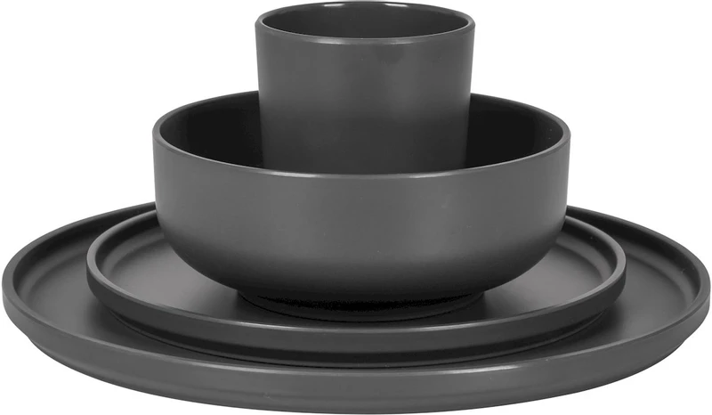 Bo-Camp Patom melamine serviesset - 16-delig - Antraciet Bo-Camp Patom Melamine Serviesset - 16-delig - Antraciet -Buiten Kamperen Verkoop 699 1200 6181462 04