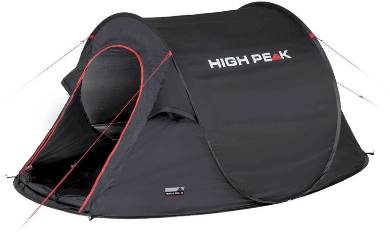 High Peak Vision 2 pop-up tent - 2 persoons - Zwart High Peak Vision 2 Pop-up Tent - 2 Persoons - Zwart -Buiten Kamperen Verkoop 717 1200 4001690102803