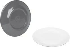 Bo-Camp Melamine Serviesset - 16-delig - Grijs -Buiten Kamperen Verkoop 900 1271 6181274 02
