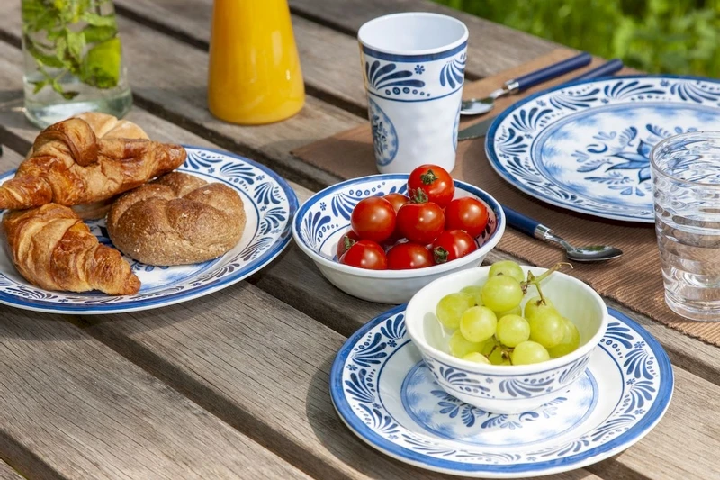 Bo-Camp Old Dutch melamine serviesset - 16-delig Bo-Camp Old Dutch Melamine Serviesset - 16-delig -Buiten Kamperen Verkoop 900 1350 6181360 09