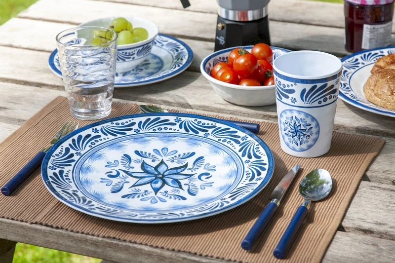 Bo-Camp Old Dutch melamine serviesset - 16-delig Bo-Camp Old Dutch Melamine Serviesset - 16-delig -Buiten Kamperen Verkoop 900 1350 6181360 10