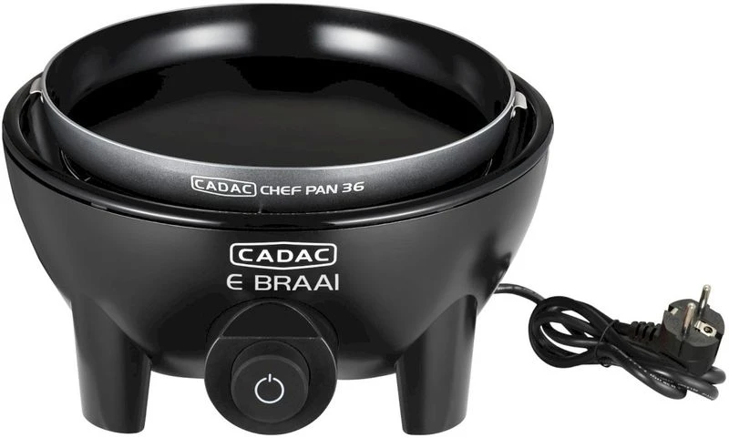 CADAC E-Braai elektrische barbecue - Zwart CADAC E-Braai Elektrische Barbecue - Zwart -Buiten Kamperen Verkoop 900 1421 5840 20 04 e braai 40 chef pan