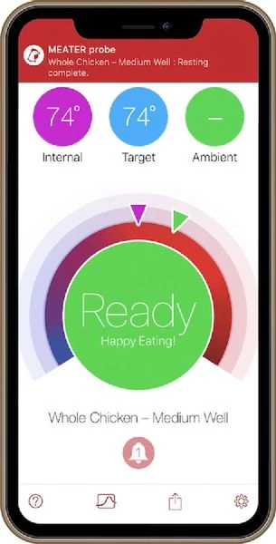 MEATER draadloze thermometer MEATER Draadloze Thermometer -Buiten Kamperen Verkoop 900 458 app receive alerts en