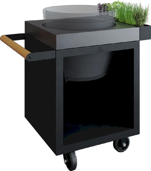 OFYR Kamado Table 65 PRO BBQ tafel - Black - Concrete - BGE OFYR Kamado Table 65 PRO BBQ Tafel - Black - Concrete - BGE -Buiten Kamperen Verkoop 900 900 ofyr kamado table 65 bge black c