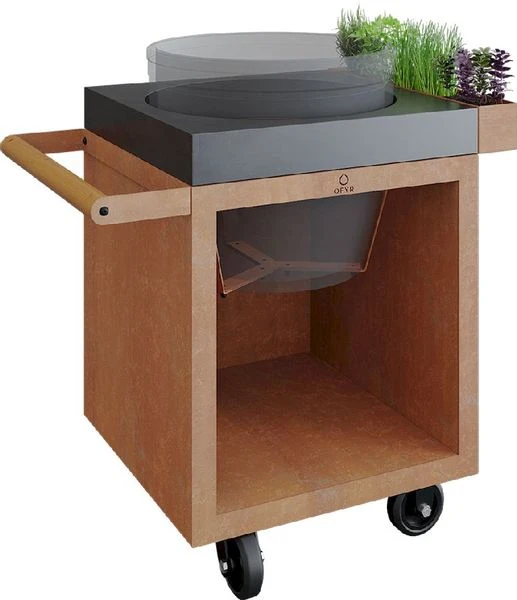 OFYR Kamado Table 65 PRO BBQ tafel - Corten - Concrete - BGE OFYR Kamado Table 65 PRO BBQ Tafel - Corten - Concrete - BGE -Buiten Kamperen Verkoop 900 900 ofyr kamado table 65 bge corten c