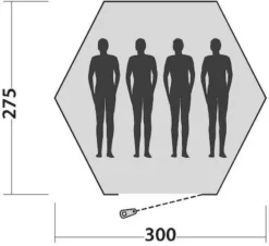 Easy Camp Bolide 400 Tipitent - 4 Personen 5 Easy Camp Bolide 400 Tipitent - 4 Personen -Buiten Kamperen Verkoop 900 983 plattegrond bolide 2