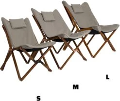 Bo-Camp Urban Outdoor Bloomsbury Vlinderstoel - Beige - M -Buiten Kamperen Verkoop bo camp bloomsburry relaxstoel m beige 3 1