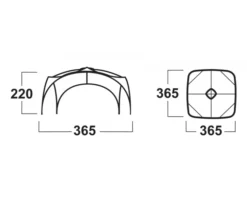 Husky Broof L Partytent -Buiten Kamperen Verkoop broofl afmetingen