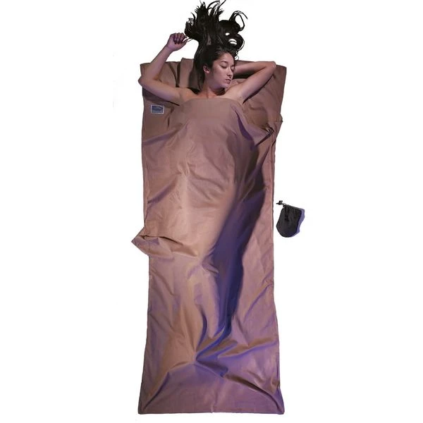 Cocoon Lakenzak Egyptisch Katoen Dekenmodel - Khaki Cocoon Lakenzak Egyptisch Katoen Dekenmodel - Khaki -Buiten Kamperen Verkoop cocoon lakenzak ek khaki deken 1