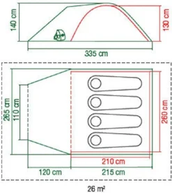 Coleman Kobuk Valley Blackout 4 Plus Koepeltent - 4 Persoons -Buiten Kamperen Verkoop flo 2000030281 01.ai resultaat