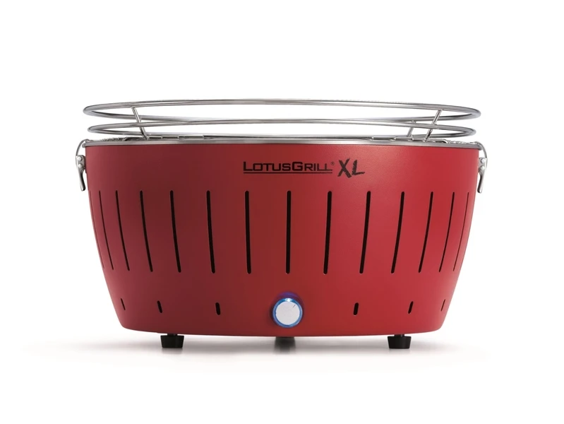 LotusGrill XL Hybrid houtskoolbarbecue - Rood LotusGrill XL Hybrid Houtskoolbarbecue - Rood -Buiten Kamperen Verkoop lotusgrill xl rood