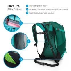 Osprey Hikelite Wandelrugzak - 32 Liter - Zwart -Buiten Kamperen Verkoop osprey hikelite 26 features