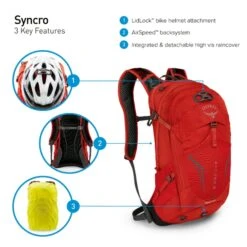Osprey Syncro Daypack - 20 Liter - Zwart -Buiten Kamperen Verkoop osprey syncro features