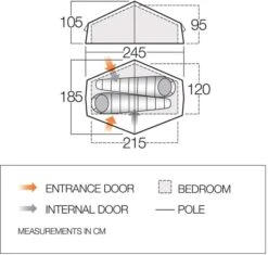 Vango Nevis 200 Tunneltent - 2 Persoons 3 Vango Nevis 200 Tunneltent - 2 Persoons -Buiten Kamperen Verkoop vango nevis 200 2