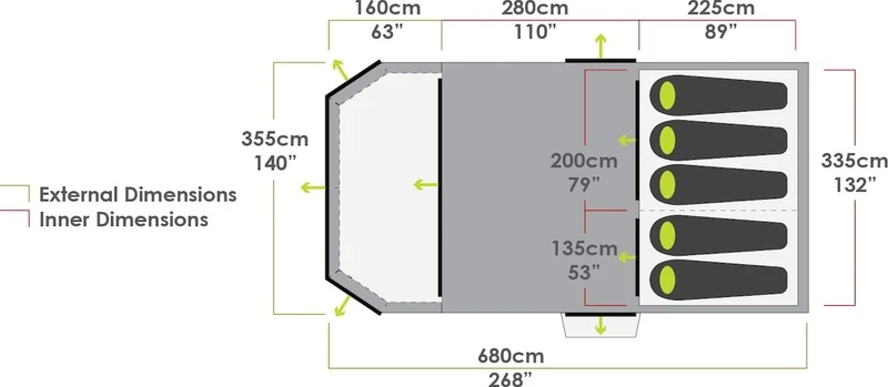 Zempire Aero TL Pro opblaasbare tent - 5 persoons Zempire Aero TL Pro Opblaasbare Tent - 5 Persoons -Buiten Kamperen Verkoop zempire aero tl pro opblaasbare tent 8
